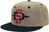 San Diego State Univ Lightweight Jute Snapback Cap San Diego State Univ Lightweight Jute Snapback Cap