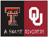 Fan Mat NCAA Texas Tech/Oklahoma House Divided Mat Fan Mat NCAA Texas Tech/Oklahoma House Divided Mat