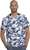 Dickies Men's Dynamix Prints V-Neck Scrub Top Dickies Men's Dynamix Prints V-Neck Scrub Top