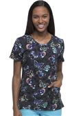 Dickies Women's Dynamix Prints V-Neck Scrub Top Dickies Women's Dynamix Prints V-Neck Scrub Top