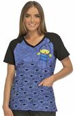 Cherokee Disney Women's Modern V-Neck Scrub Top Cherokee Disney Women's Modern V-Neck Scrub Top