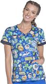 Cherokee Disney Women's Modern V-Neck Scrub Top Cherokee Disney Women's Modern V-Neck Scrub Top