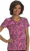 HeartSoul Womens Ace Of Lace Mock Wrap Scrub Top HeartSoul Womens Ace Of Lace Mock Wrap Scrub Top