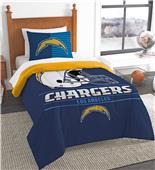 Northwest NFL LA Chargers Twin Comforter/Sham Set Northwest NFL LA Chargers Twin Comforter/Sham Set