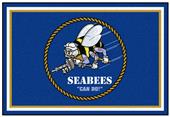 Fan Mats U.S. Navy SEABEES 5x8 Rug Fan Mats U.S. Navy SEABEES 5x8 Rug