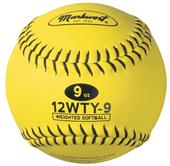 Markwort 12" Weighted Yellow Softballs Markwort 12" Weighted Yellow Softballs