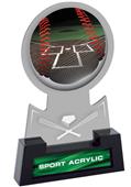 7" Sport Smoked TRUacrylic Baseball Trophy 7" Sport Smoked TRUacrylic Baseball Trophy