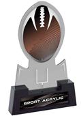 7" Sport Smoked TRUacrylic Football Trophy 7" Sport Smoked TRUacrylic Football Trophy