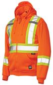 Work King Unlined Zip Front Safety Fleece Hoodie Work King Unlined Zip Front Safety Fleece Hoodie