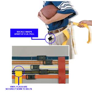 Rip Flag Quick Release One-Piece 3-Flag Belts