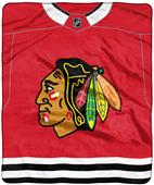 Northwest NHL Chicago Black "Jersey" Raschel Throw Northwest NHL Chicago Black "Jersey" Raschel Throw