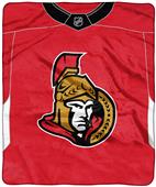 Northwest NHL Senators "Jersey" Raschel Throw Northwest NHL Senators "Jersey" Raschel Throw
