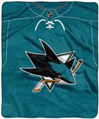 Northwest NHL San Jose "Jersey" Raschel Throw Northwest NHL San Jose "Jersey" Raschel Throw