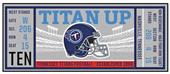 Fan Mats NFL Tennessee Titans Ticket Runner Fan Mats NFL Tennessee Titans Ticket Runner