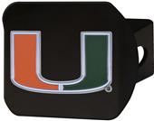 Fan Mats NCAA Miami Black/Color Hitch Cover Fan Mats NCAA Miami Black/Color Hitch Cover