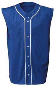 A4 Sleeveless Full Button Baseball Jerseys