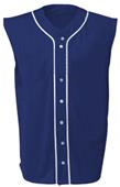 A4 Youth Sleeveless Full Button Baseball Jersey CO A4 Youth Sleeveless Full Button Baseball Jersey CO