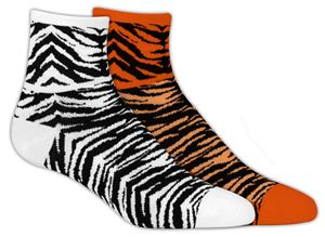 Red Lion Tiger/Zebra 1/4 Crew Athletic Socks