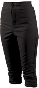 Teamwork Womens 2-Snap Elastic Waist Softball Pant