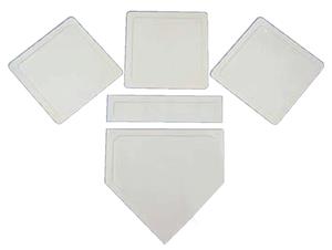 Schutt Throw Down Baseball Bases-5pc set