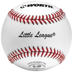 Worth 9" Little League Pro Alum Leather Baseballs