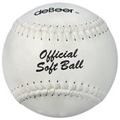 deBeer 16" Specialty Flat Seam Leather Softballs