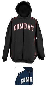 Combat Full  Zip Cotton/Poly Sweatshirt Jacket