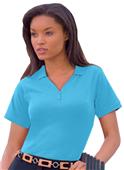 Blue Generation SS Y-Placket Stretch Polo Shirts