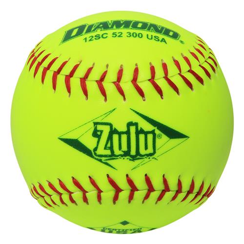 Diamond 12SC 52 300 USA Zulu 12 Slowpitch Softballs DZ Baseball