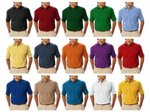 Blue Generation SS Teflon Treated Pique Polo Shirt