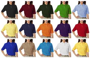 Blue Generation Ladies SS Teflon Pique Polo Shirt