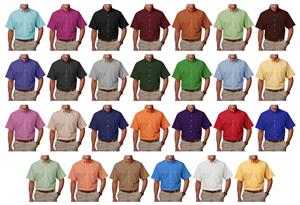 Blue Generation Men's SS Easy Care Poplin Shirts