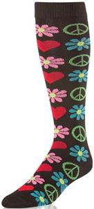 Twin City Krazisox Flowers/Peace Socks