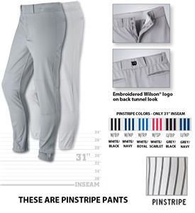 Pro T3 Premium Pinstripe Baseball Pants 31" Inseam