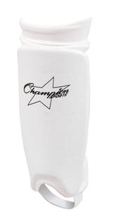 Champion Sports Sock Type Soccer Shinguards-White