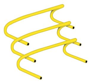 Champion Sports Plastic Speed Hurdles - 6"