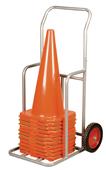 Champion Sports 1" Steel Cone Cart On Wheels
