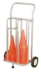 Champion Sports Steel Cone Storage Cart On Wheels
