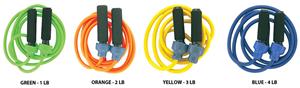 Champion Sports Solid Rubber Weighted Jump Ropes