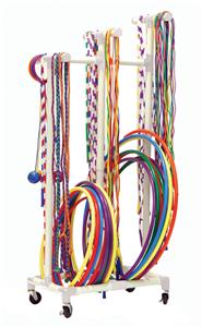 Champion Sports Plastic Tubing Jump Rope/Hoop Cart