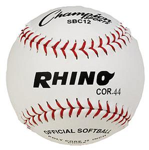 Champion White Syntex 12" Softballs (DOZENS)