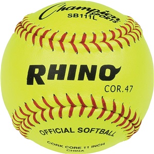 Champion NFHS Optic Yellow 11" Softballs (DOZENS)