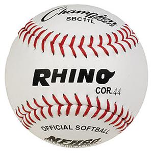 Champion White Leather 11" NFHS Softballs (DOZENS)