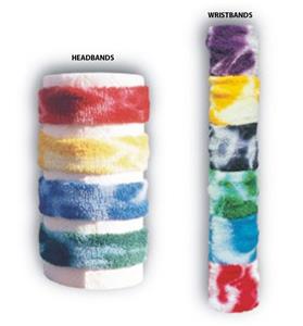 Red Lion Tie Dyed Wristbands & Headbands