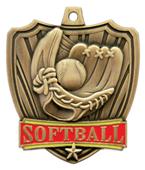 Hasty Awards 2.5" Shield Softball Medals Hasty Awards 2.5" Shield Softball Medals