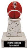 Hasty Awards 5" Football Stone Tower Trophy Hasty Awards 5" Football Stone Tower Trophy
