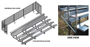 Universal Enclosure For 5 Row Bleacher 15' & 21'