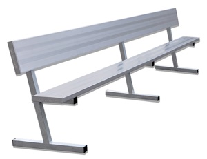 Players Aluminum Bench With Backrests 3 Sizes