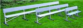 Pro Players Aluminum Bench With Backrests 3 Sizes