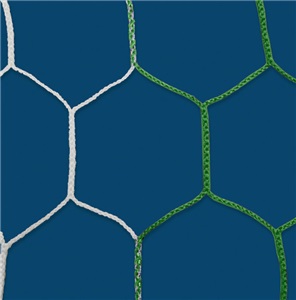 2 Tone Hexagon Soccer Net 8' x 24' x 4' x 10'